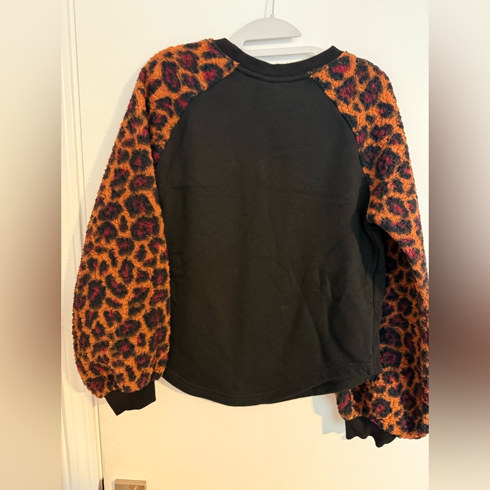 Wrangler Black and Leopard Print Sweater - Picture 2 of 3